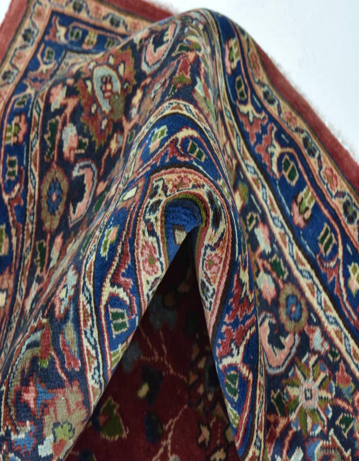 Detail image of  9' 8 x 12' 10  Hand Knotted Mashad Persian Wool Rug