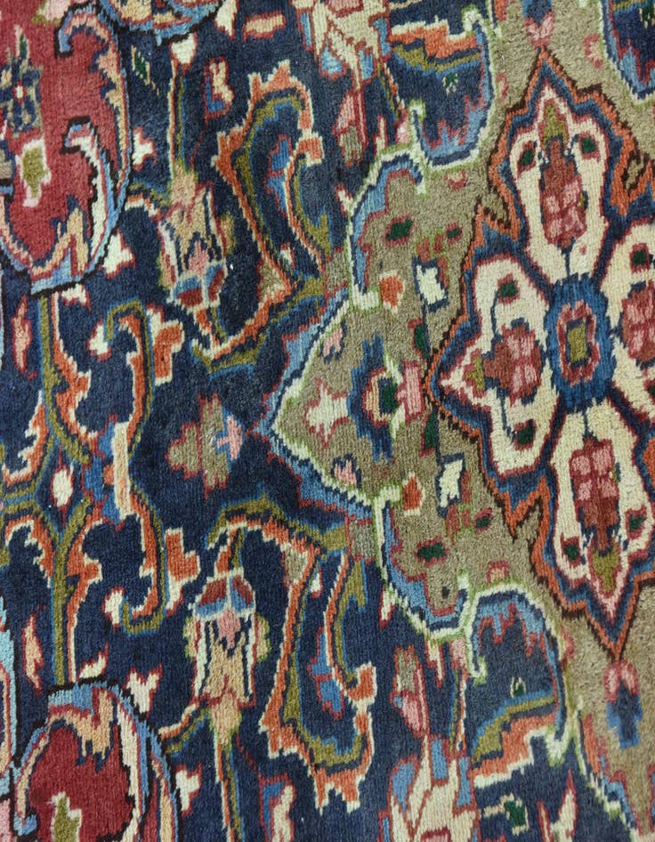 Detail image of  9' 8 x 12' 10  Hand Knotted Mashad Persian Wool Rug