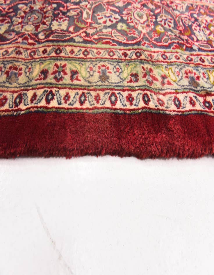 Detail image of  9' 9 x 11' 10  Hand Knotted Mashad Persian Wool Rug