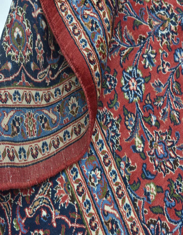 Detail image of  9' 10 x 12' 9  Hand Knotted Mashad Persian Wool Rug