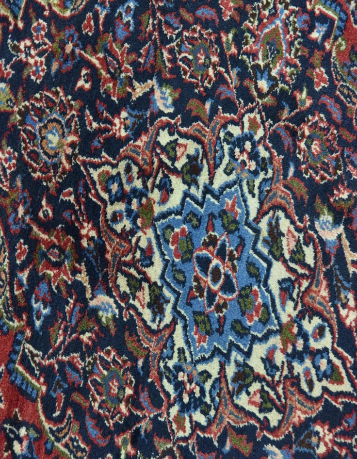 Detail image of  9' 10 x 12' 9  Hand Knotted Mashad Persian Wool Rug