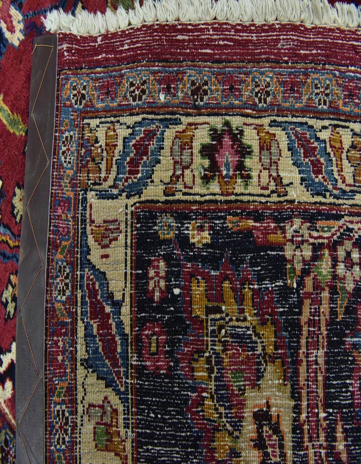 Detail image of  10' x 13'  Hand Knotted Mashad Persian Wool Rug