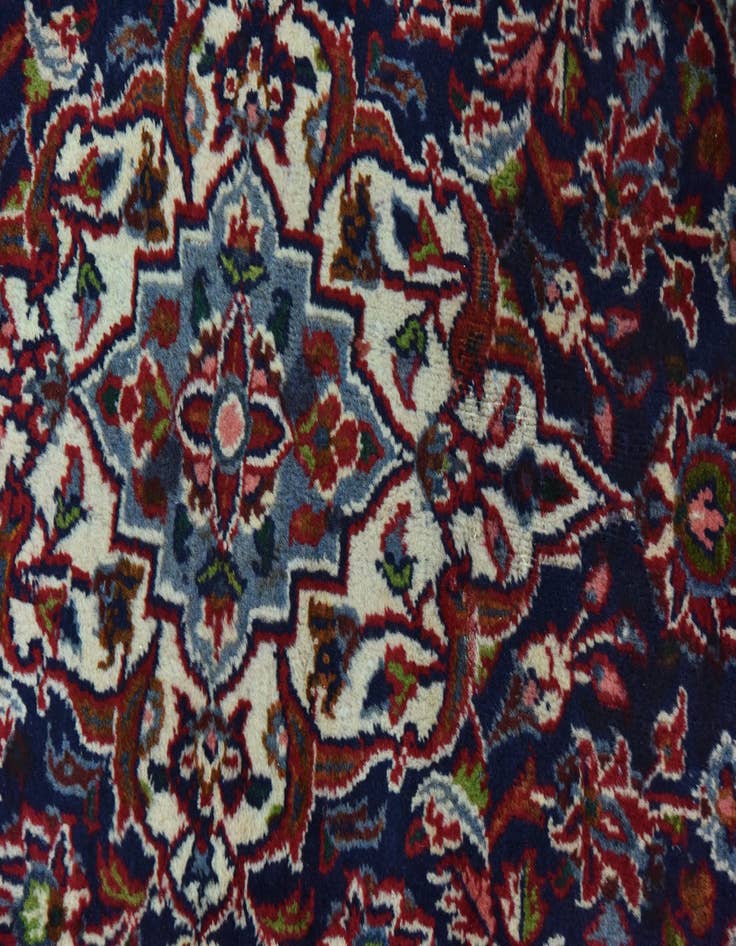 Detail image of  9' 7 x 12' 4  Hand Knotted Mashad Persian Wool Rug