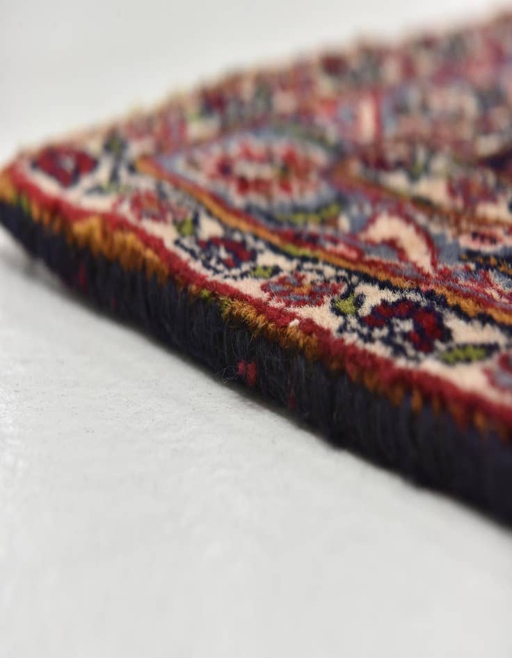 Detail image of  9' 7 x 12' 4  Hand Knotted Mashad Persian Wool Rug