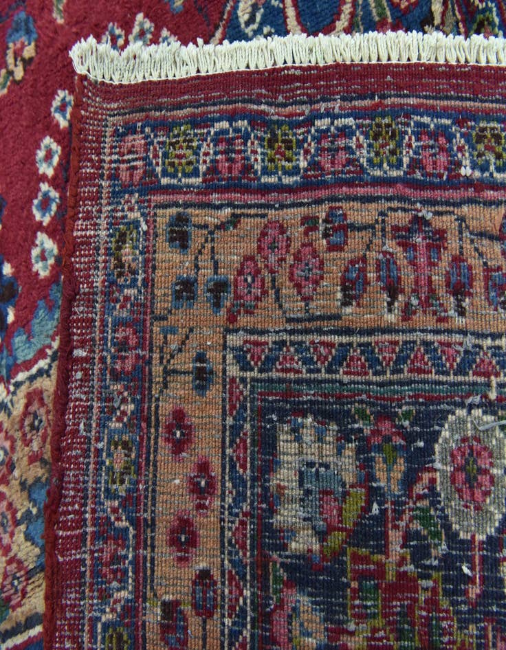 Detail image of  9' 10 x 12' 10  Hand Knotted Mashad Persian Wool Rug