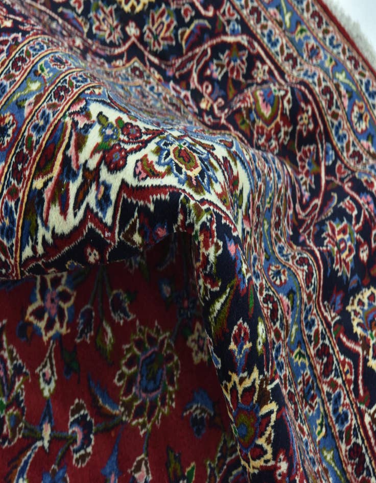 Detail image of  9' 5 x 13' 6  Hand Knotted Mashad Persian Wool Rug