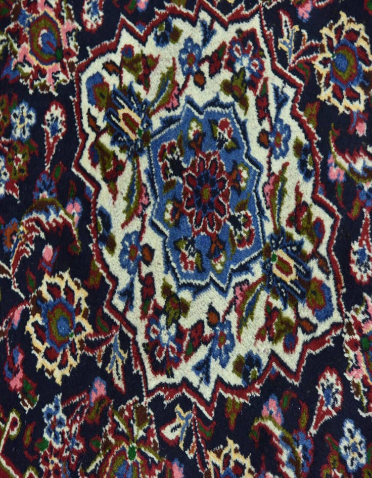 Detail image of  9' 5 x 13' 6  Hand Knotted Mashad Persian Wool Rug