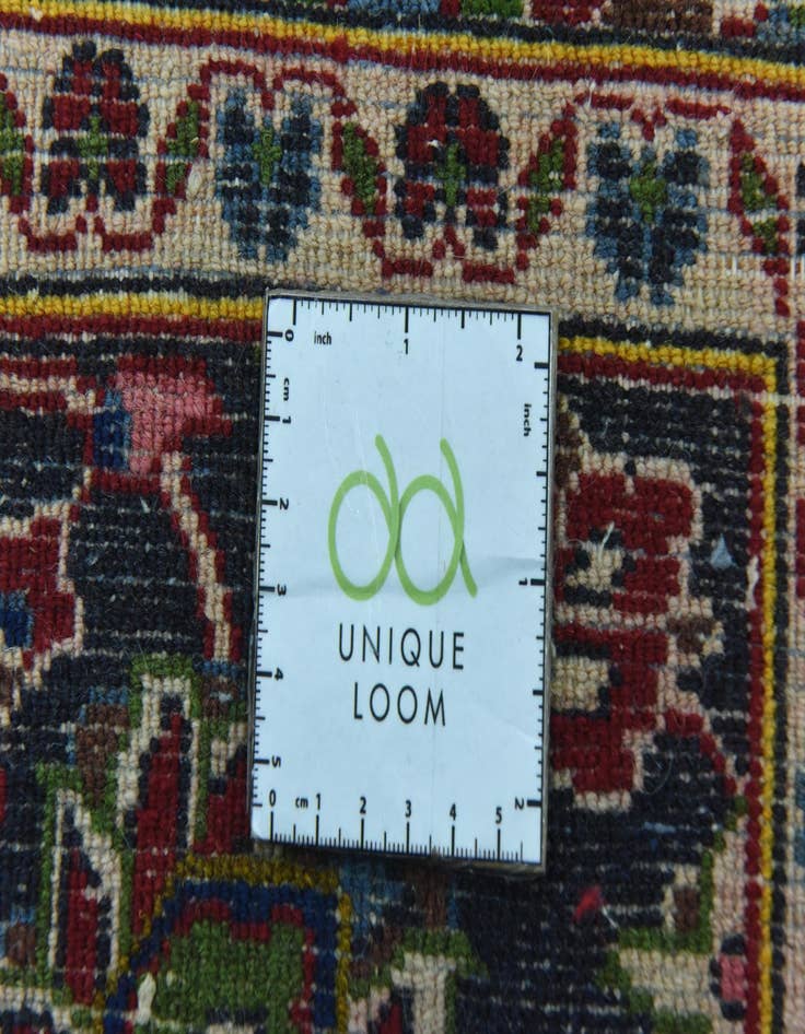 Detail image of  10' x 12' 9  Hand Knotted Mashad Persian Wool Rug