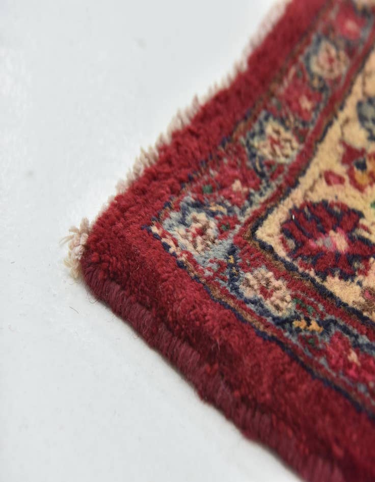 Detail image of  9' 7 x 13' 3  Hand Knotted Mashad Persian Wool Rug