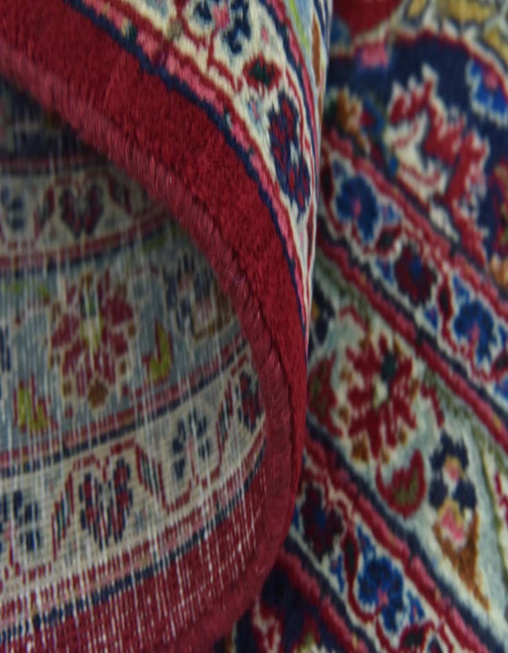 Detail image of  9' 7 x 12' 6  Hand Knotted Mashad Persian Wool Rug