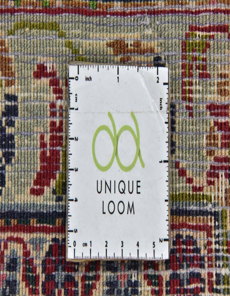 Detail image of  9' 7 x 12' 6  Hand Knotted Mashad Persian Wool Rug