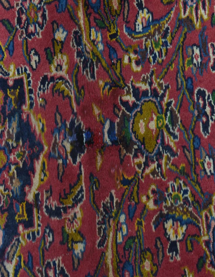 Detail image of  9' 10 x 12' 9  Hand Knotted Mashad Persian Wool Rug