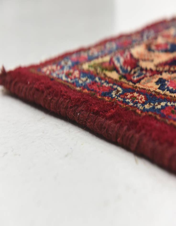 Detail image of  9' 7 x 13'  Hand Knotted Mashad Persian Wool Rug