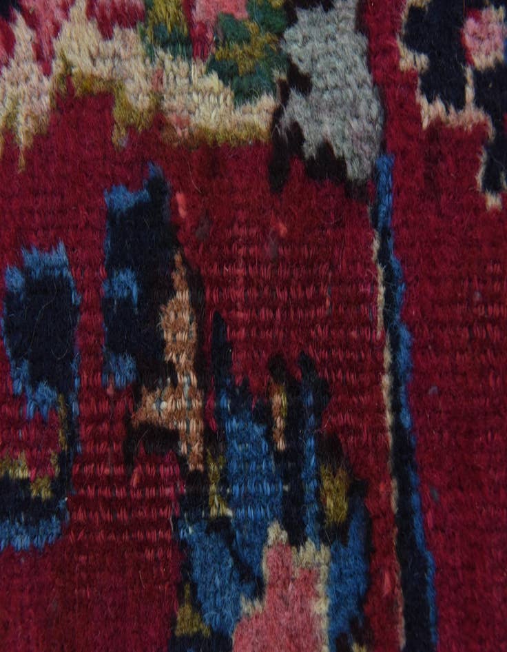 Detail image of  9' 7 x 12' 7  Hand Knotted Mashad Persian Wool Rug