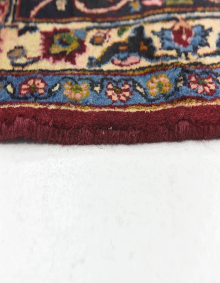 Detail image of  9' 7 x 12' 7  Hand Knotted Mashad Persian Wool Rug