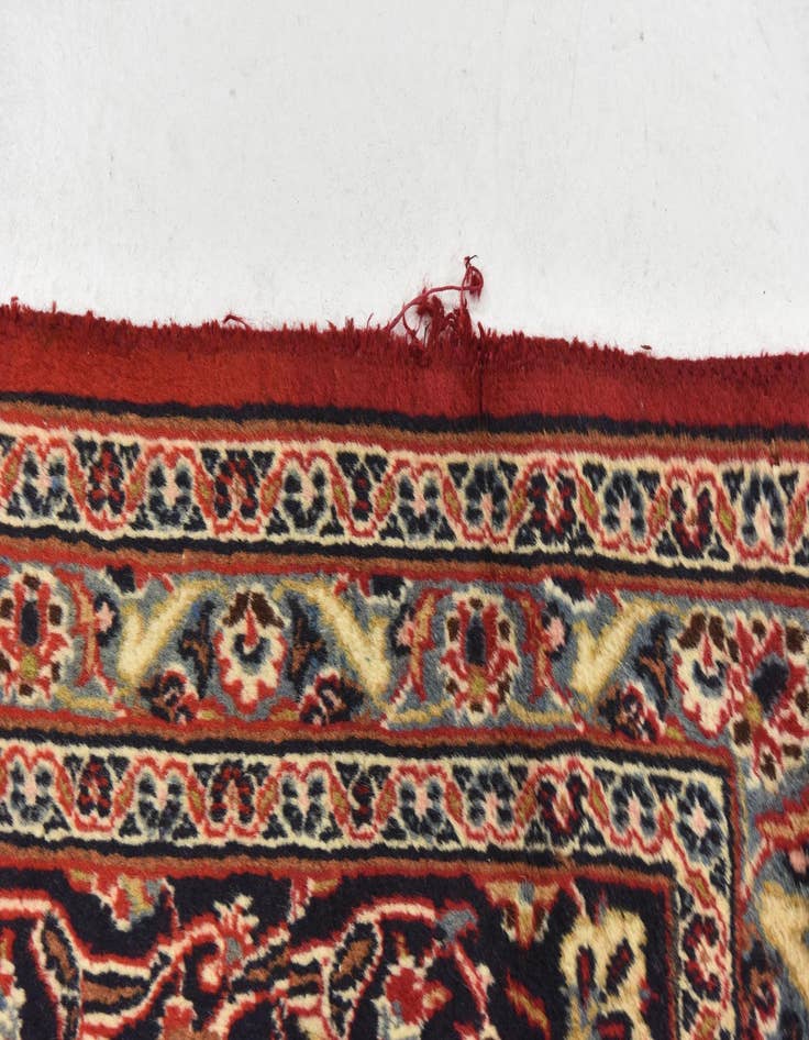 Detail image of  10' x 12' 8  Hand Knotted Mashad Persian Wool Rug