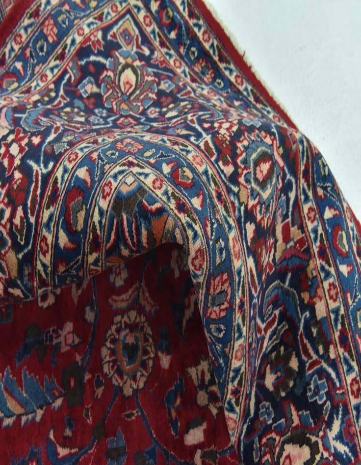 Detail image of  9' 8 x 13' 4  Hand Knotted Mashad Persian Wool Rug