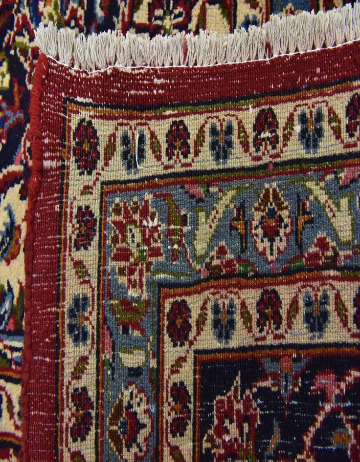 Detail image of  9' 9 x 12' 10  Hand Knotted Mashad Persian Wool Rug