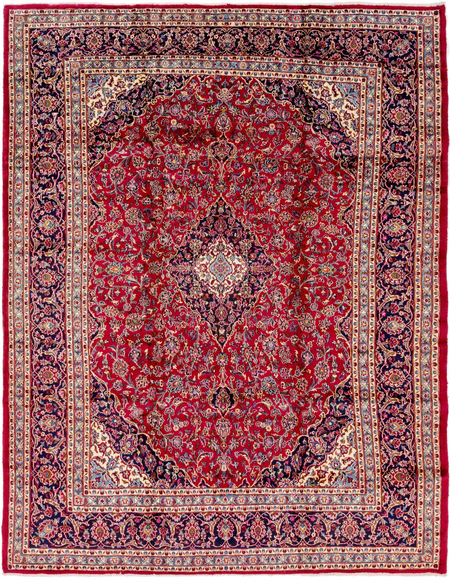 Primary image  9' 9 x 12' 10  Hand Knotted Mashad Persian Wool Rug
