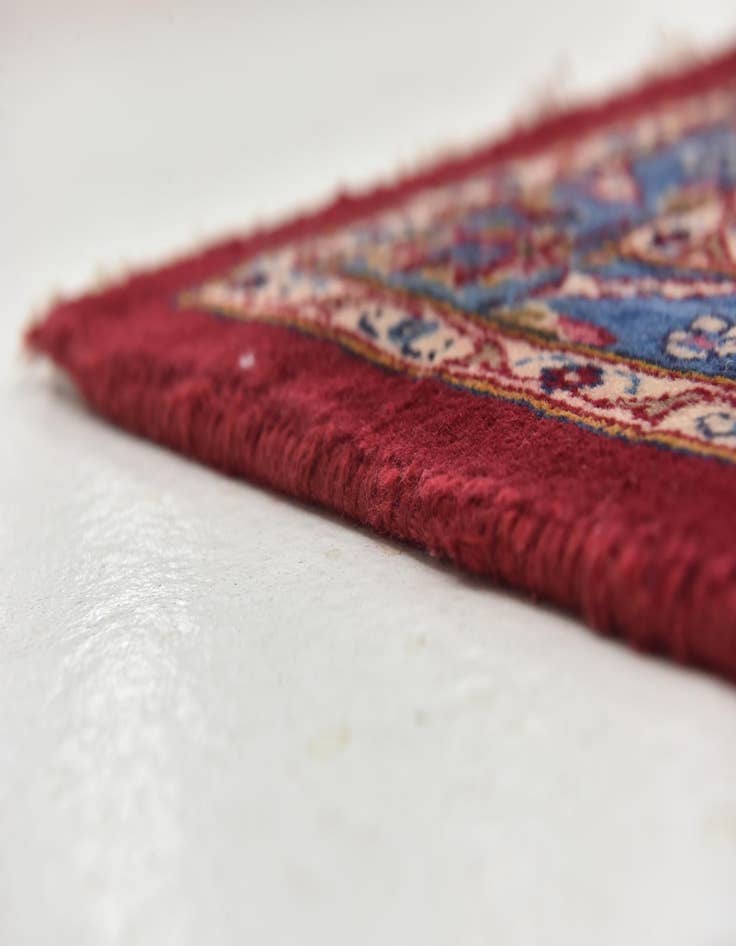 Detail image of  9' 7 x 12' 10  Hand Knotted Mashad Persian Wool Rug