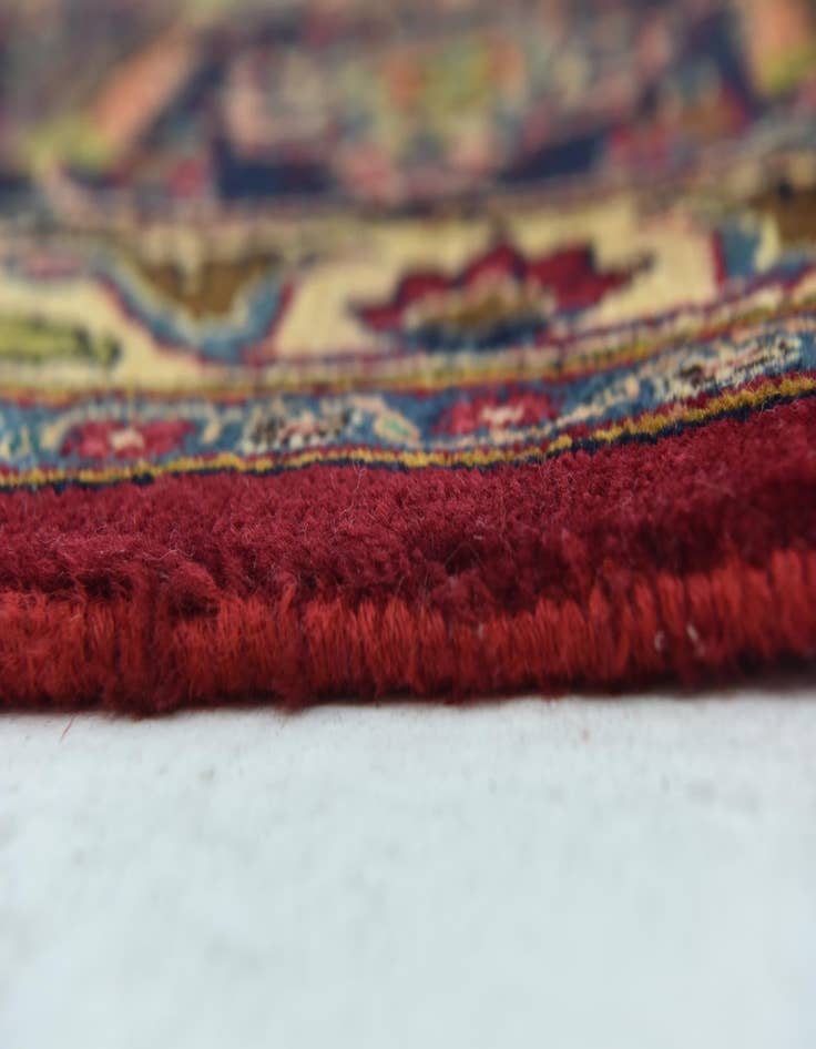 Detail image of  9' 8 x 13'  Hand Knotted Mashad Persian Wool Rug