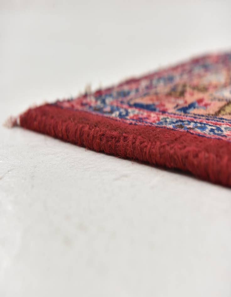 Detail image of  9' 9 x 12' 7  Hand Knotted Mashad Persian Wool Rug