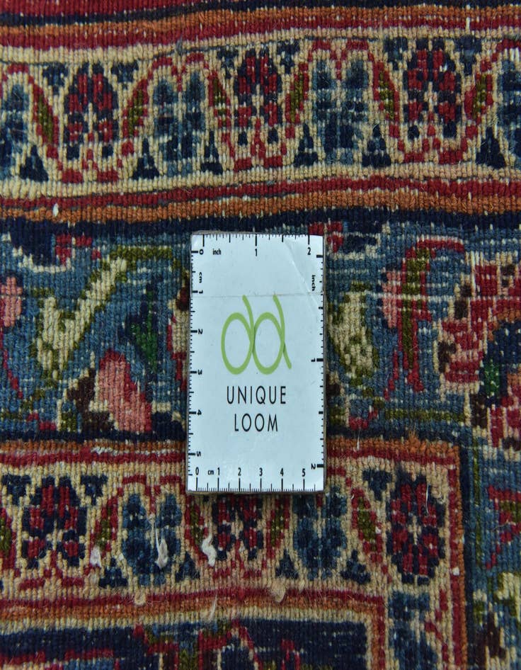 Detail image of  9' 9 x 12' 4  Hand Knotted Mashad Persian Wool Rug