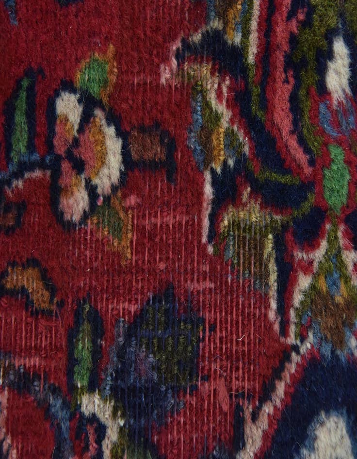 Detail image of  9' 9 x 12' 6  Hand Knotted Mashad Persian Wool Rug