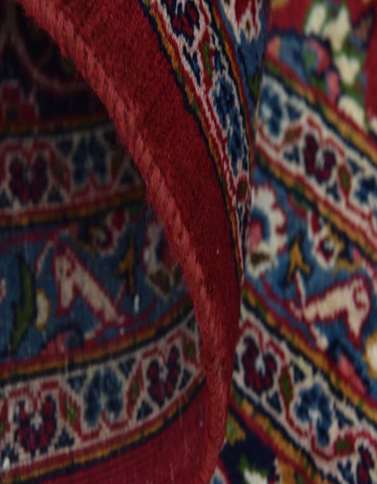 Detail image of  9' 9 x 12' 6  Hand Knotted Mashad Persian Wool Rug