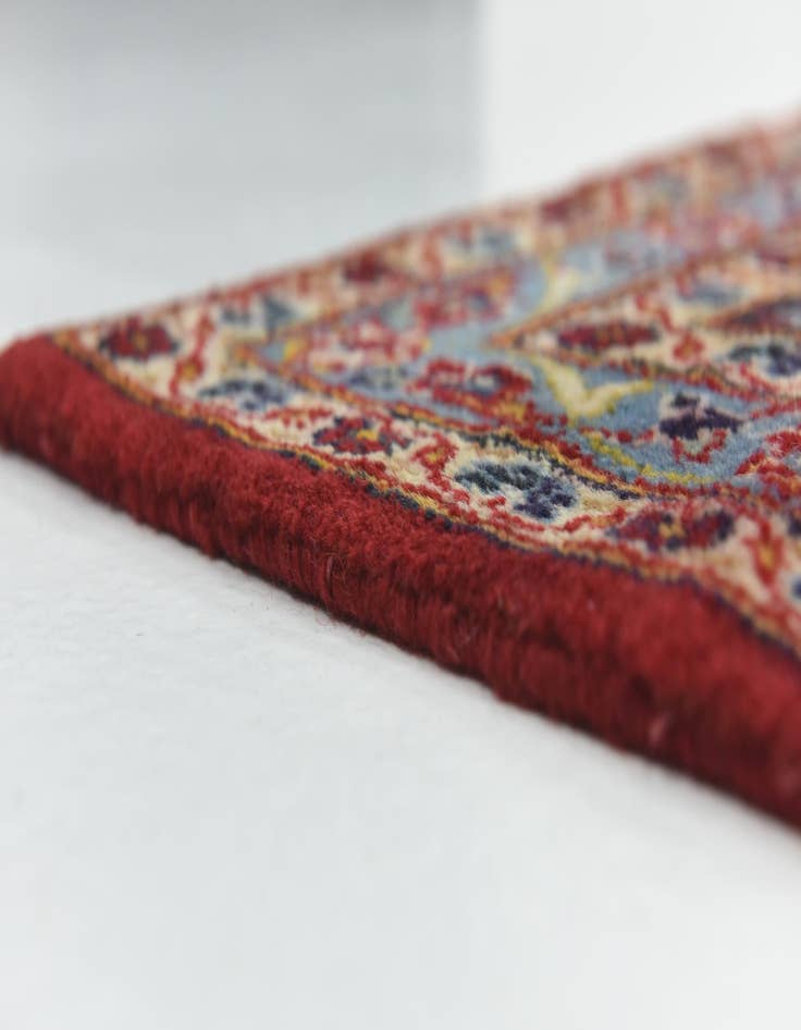 Detail image of  9' 8 x 13'  Hand Knotted Mashad Persian Wool Rug