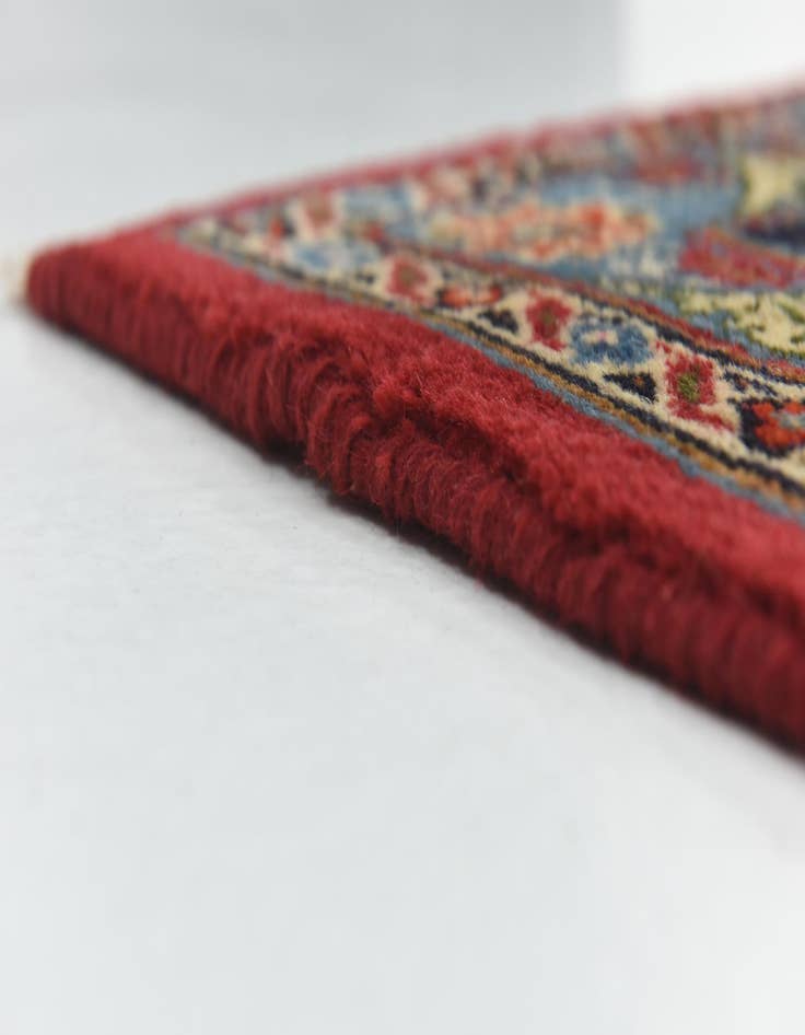 Detail image of  9' 6 x 12' 7  Hand Knotted Mashad Persian Wool Rug