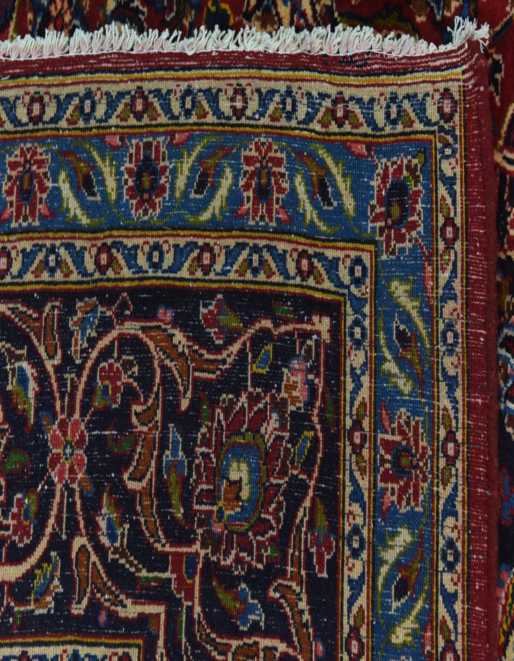 Detail image of  9' 10 x 12' 3  Hand Knotted Mashad Persian Wool Rug