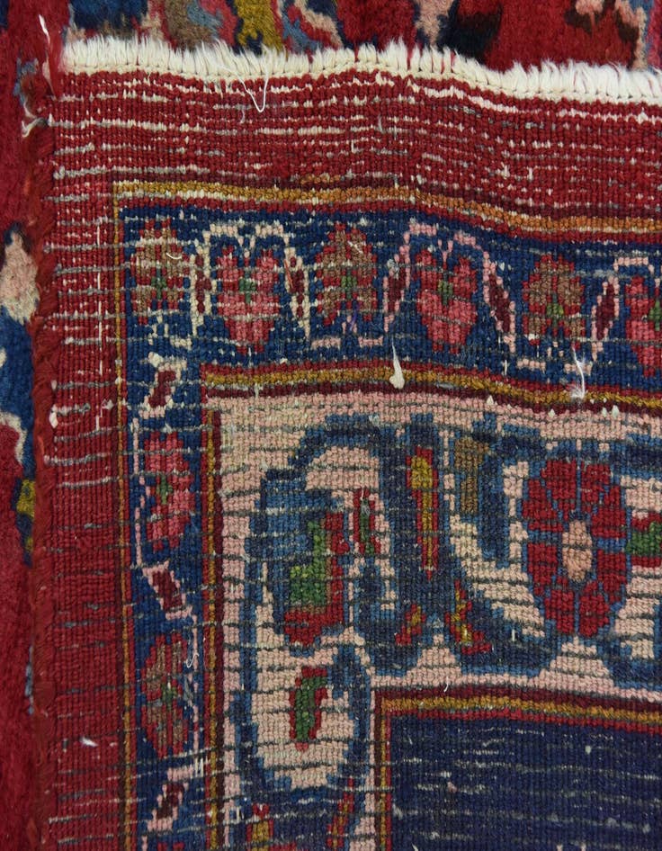 Detail image of  9' 7 x 13'  Hand Knotted Mashad Persian Wool Rug