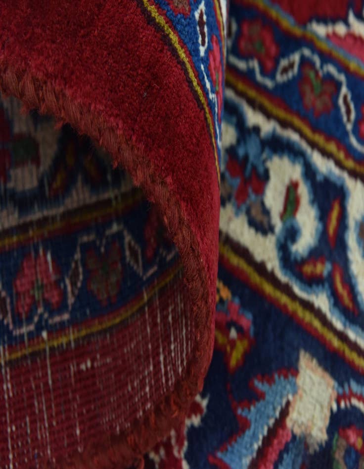 Detail image of  9' 7 x 13'  Hand Knotted Mashad Persian Wool Rug