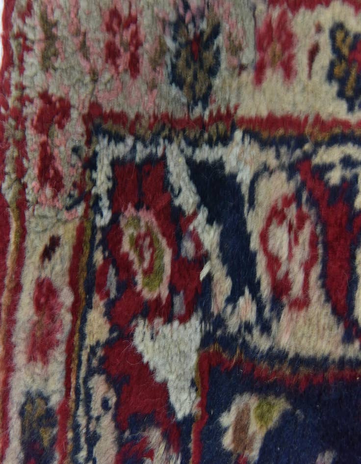 Detail image of  9' 8 x 12' 10  Hand Knotted Mashad Persian Wool Rug