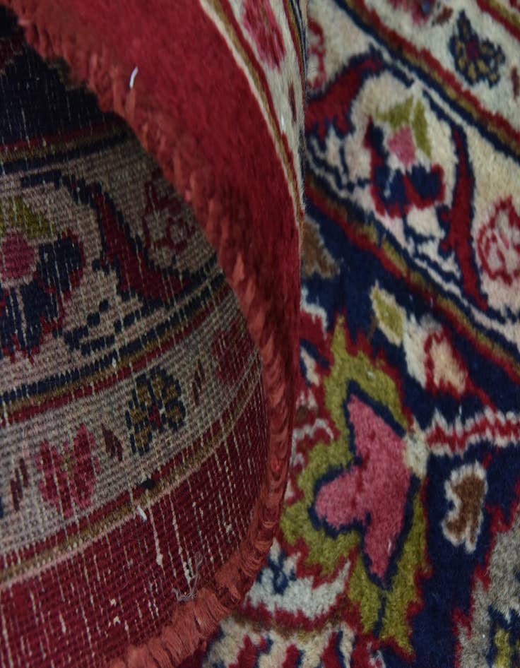 Detail image of  9' 8 x 12' 10  Hand Knotted Mashad Persian Wool Rug