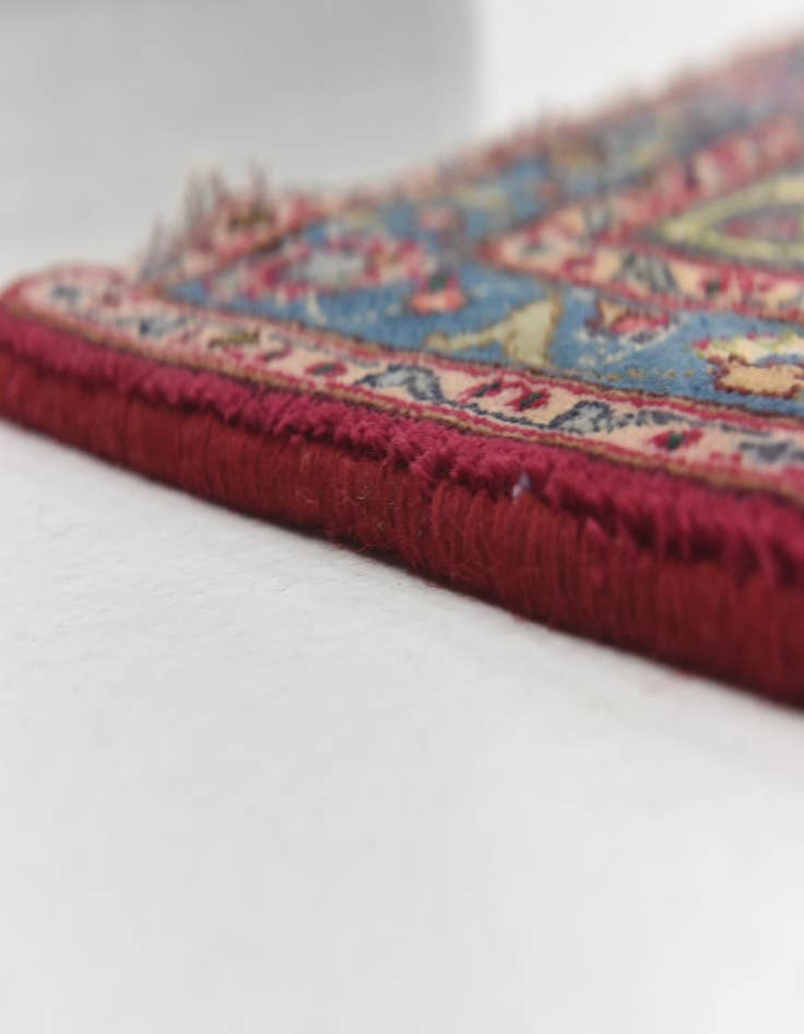 Detail image of  9' 7 x 12' 10  Hand Knotted Mashad Persian Wool Rug