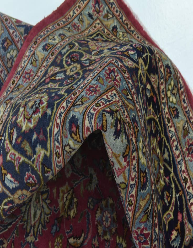 Detail image of  9' 8 x 12' 10  Hand Knotted Mashad Persian Wool Rug