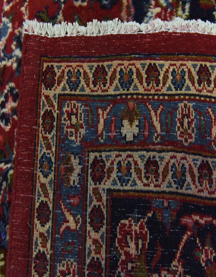 Detail image of  9' 10 x 12' 5  Hand Knotted Mashad Persian Wool Rug