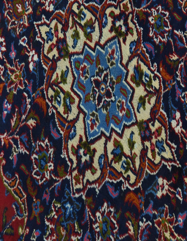 Detail image of  9' 9 x 12' 9  Hand Knotted Mashad Persian Wool Rug