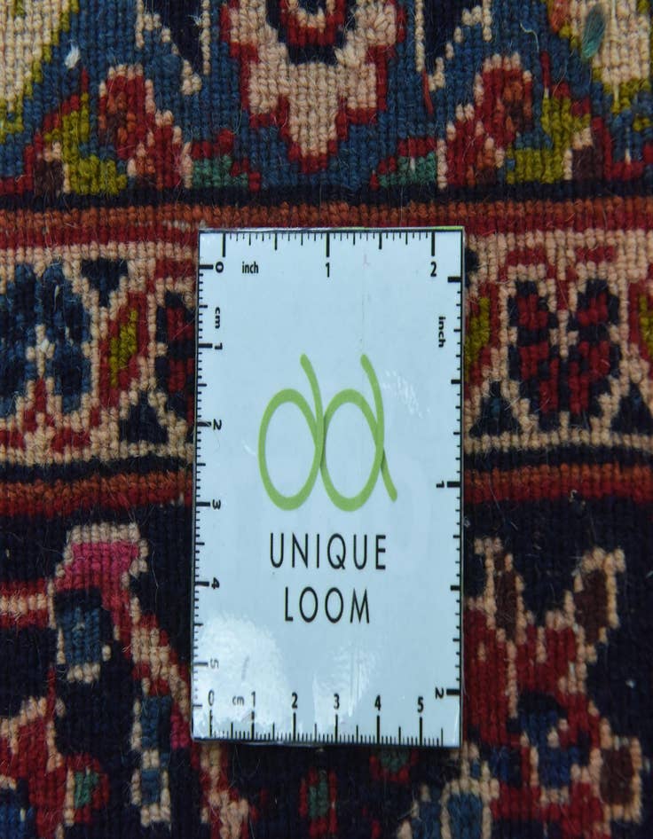 Detail image of  9' 9 x 12' 9  Hand Knotted Mashad Persian Wool Rug