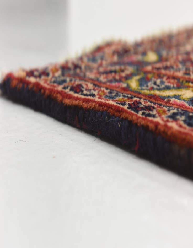 Detail image of  9' 9 x 12' 9  Hand Knotted Mashad Persian Wool Rug