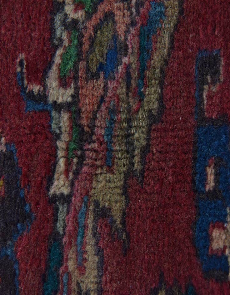 Detail image of  9' 7 x 13'  Hand Knotted Mashad Persian Wool Rug