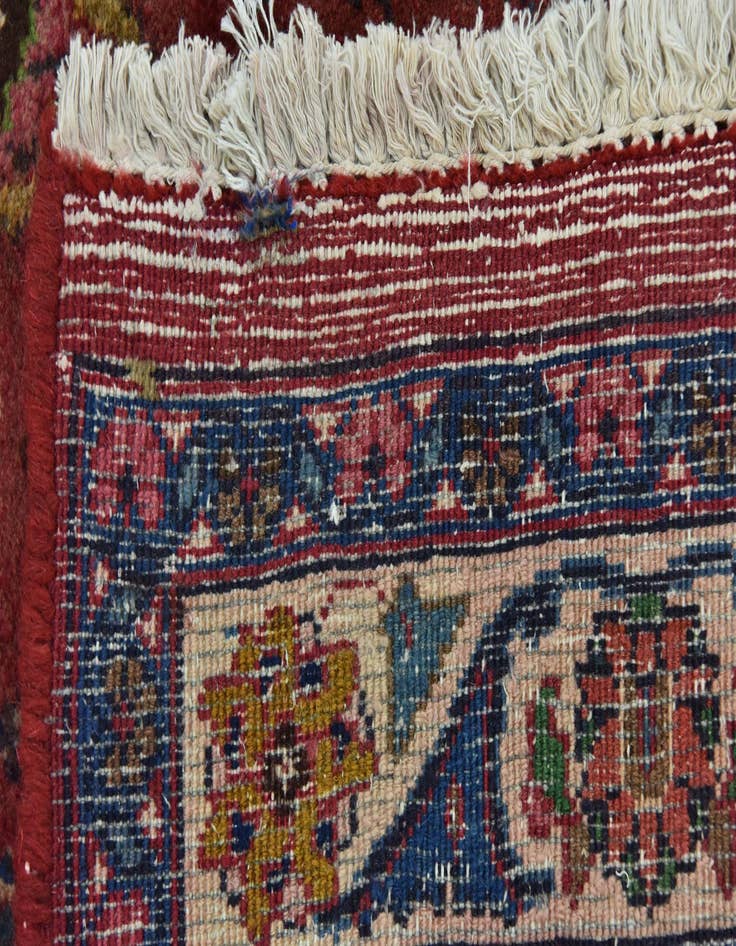 Detail image of  9' 7 x 13'  Hand Knotted Mashad Persian Wool Rug