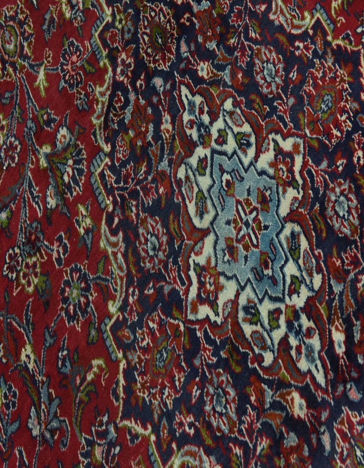 Detail image of  9' 6 x 12' 10  Hand Knotted Mashad Persian Wool Rug