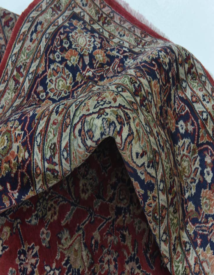 Detail image of  9' 8 x 12' 6  Hand Knotted Mashad Persian Wool Rug