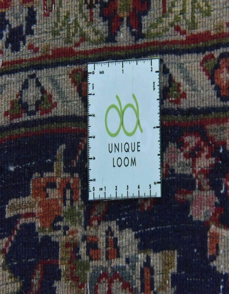 Detail image of  9' 8 x 12' 6  Hand Knotted Mashad Persian Wool Rug