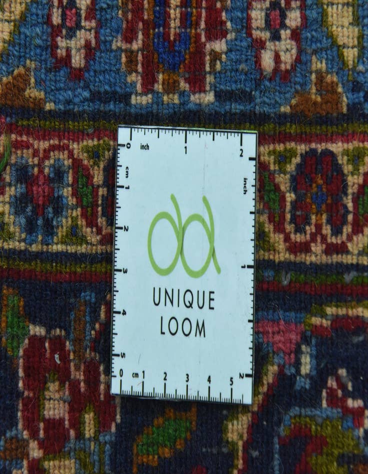 Detail image of  9' 8 x 13'  Hand Knotted Mashad Persian Wool Rug