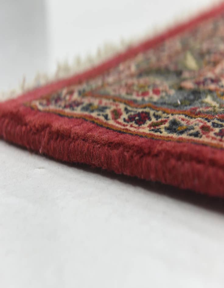 Detail image of  9' 6 x 12' 6  Hand Knotted Mashad Persian Wool Rug