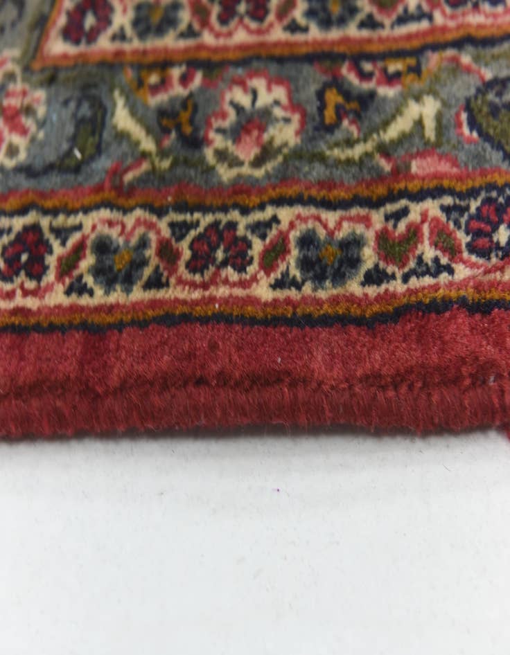 Detail image of  9' 6 x 12' 6  Hand Knotted Mashad Persian Wool Rug